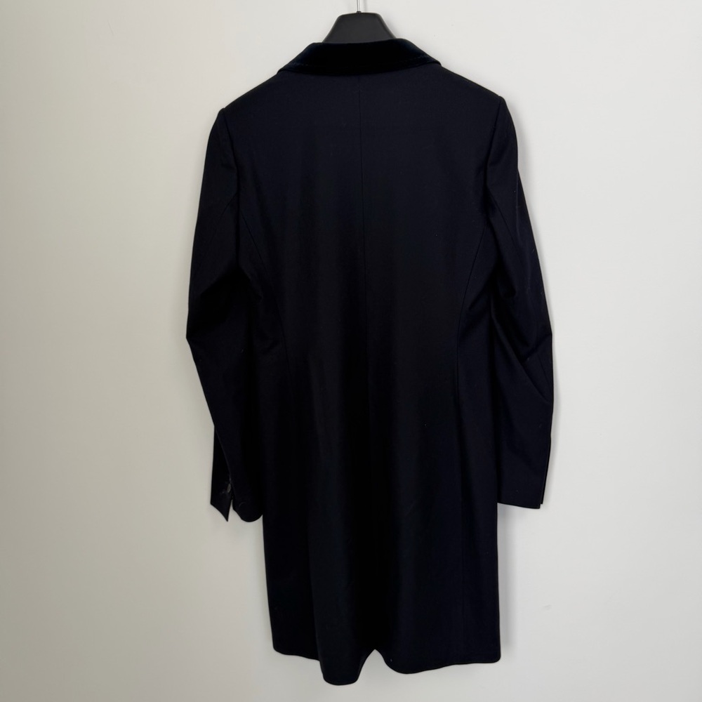 Pauw Amsterdam 100% Virgin Wool Longline Blazer Coat Size 3 (Large), Navy Blue - Picture 8 of 10